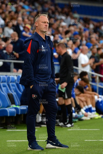 260825 - Cardiff City v Cheltenham Town - Carabao Cup Round Two - Michael Flynn, Cheltenham Town Manager