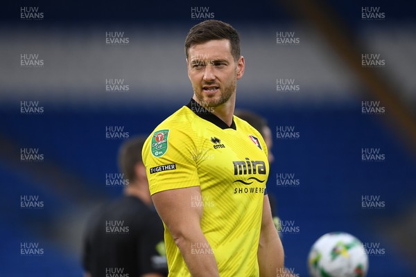 260825 - Cardiff City v Cheltenham Town - Carabao Cup Round Two - Joe Day of Cheltenham Town