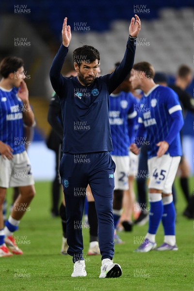 260825 - Cardiff City v Cheltenham Town - Carabao Cup Round Two - Brian Barry-Murphy, Cardiff City Manager\ at the end of the match
