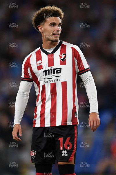 260825 - Cardiff City v Cheltenham Town - Carabao Cup Round Two - Josh Martin of Cheltenham Town