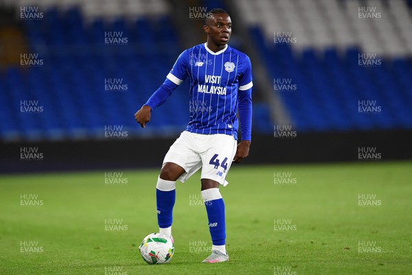 260825 - Cardiff City v Cheltenham Town - Carabao Cup Round Two - Ronan Kpakio of Cardiff City