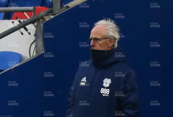 130221 - Cardiff City v Coventry City, Sky Bet Championship - Cardiff City manager Mick McCarthy watches the match during the second half