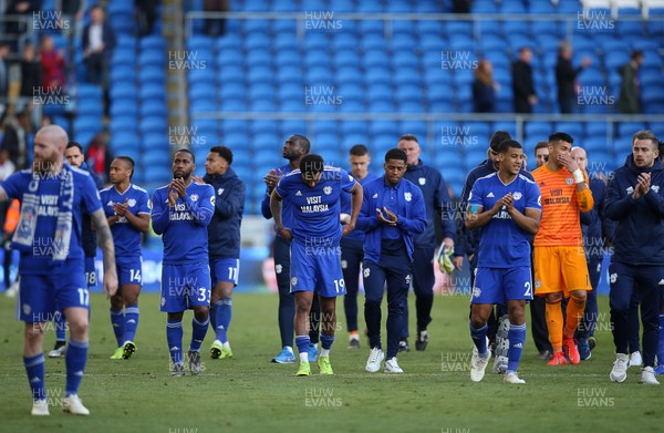 040519 - Cardiff City v Crystal Palace - Premier League - Dejected Cardiff players