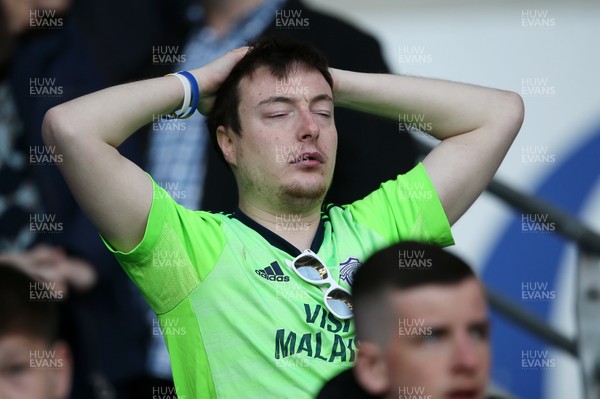 040519 - Cardiff City v Crystal Palace - Premier League - Dejected Cardiff fans