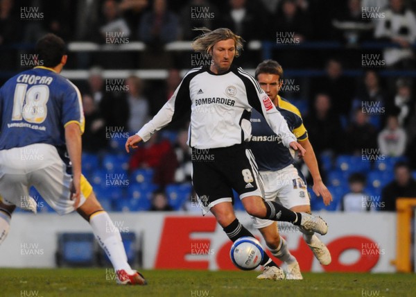 08.04.09 - Championship Football Cardiff City v Derby County Derby's Robbie Savage 