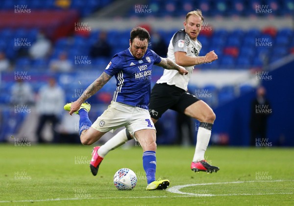 140720 - Cardiff City v Derby County - SkyBet Championship - Lee Tomlin of Cardiff City scores their second goal