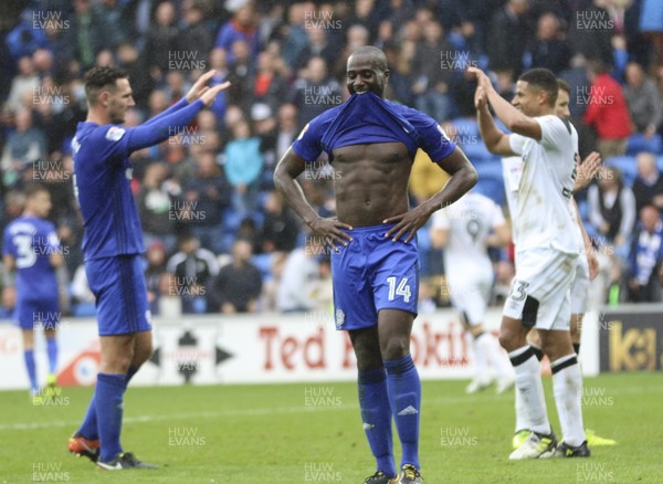 300917 - Cardiff City v Derby County, Sky Bet Championship - Sol Bamba of Cardiff City at the end of the match