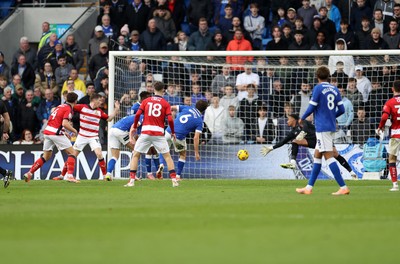 131225 - Cardiff City v Doncaster Rovers - SkyBet League One - Owen Bailey of Doncaster scores a goal