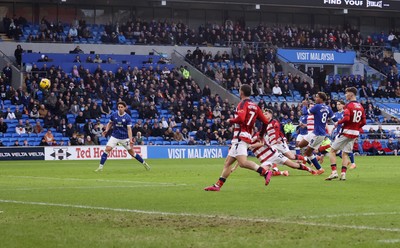 131225 - Cardiff City v Doncaster Rovers - SkyBet League One - Omari Kellyman of Cardiff scores a goal