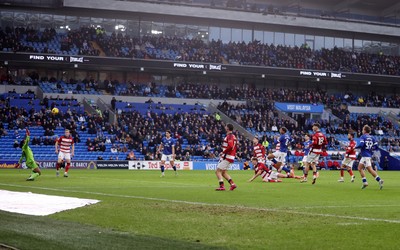 131225 - Cardiff City v Doncaster Rovers - SkyBet League One - Omari Kellyman of Cardiff scores a goal
