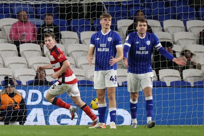 131225 - Cardiff City v Doncaster Rovers - SkyBet League One - Harry Clifton of Doncaster celebrates scoring a goal