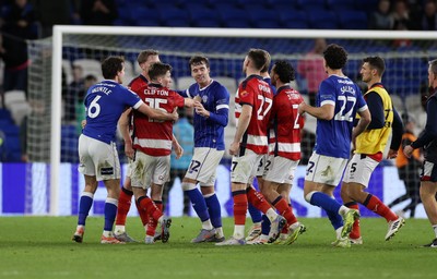131225 - Cardiff City v Doncaster Rovers - SkyBet League One - Tensions boil over between the teams after full time