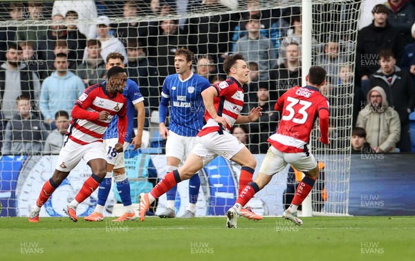 131225 - Cardiff City v Doncaster Rovers - SkyBet League One - Owen Bailey of Doncaster celebrates scoring a goal