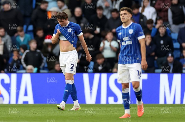 131225 - Cardiff City v Doncaster Rovers - SkyBet League One - William Fish of Cardiff dejected after Doncaster score