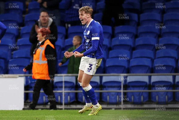 131225 - Cardiff City v Doncaster Rovers - SkyBet League One - Joel Bagan of Cardiff celebrates scoring the game winning goal