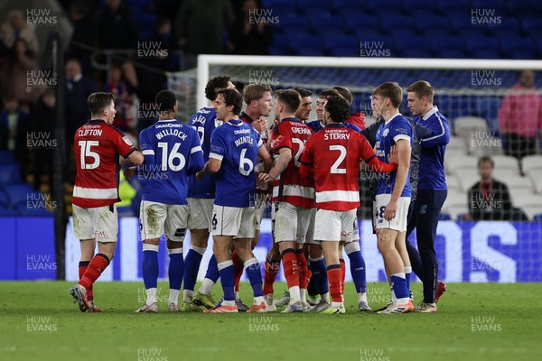 131225 - Cardiff City v Doncaster Rovers - SkyBet League One - Tensions boil over between the teams after full time