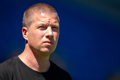 110726 - Cardiff City v FC Midtjylland - Preseason Friendly - FC Midtylland head coach, Mike Tullberg