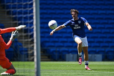 110726 - Cardiff City v FC Midtjylland - Preseason Friendly - Ollie Tanner of Cardiff City has a shot on goal