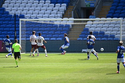 110726 - Cardiff City v FC Midtjylland - Preseason Friendly - Friday Etim of FC Midtylland scores a goal