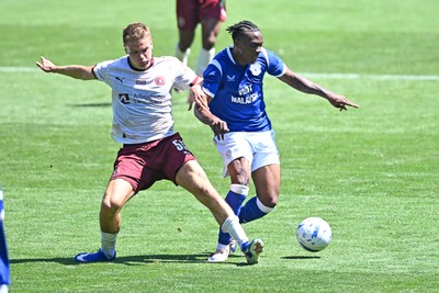 110726 - Cardiff City v FC Midtjylland - Preseason Friendly - Ronan Kpakio of Cardiff City