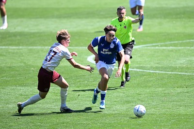 110726 - Cardiff City v FC Midtjylland - Preseason Friendly - Joel Colwill of Cardiff City