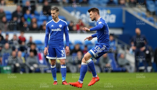 080117 - Cardiff City v Fulham - FA Cup 3rd Round - Anthony Pilkington of Cardiff City scores a goal by Chris Fairweather/Huw Evans Agency