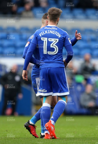 080117 - Cardiff City v Fulham - FA Cup 3rd Round - Anthony Pilkington of Cardiff City celebrates scoring a goal by Chris Fairweather/Huw Evans Agency