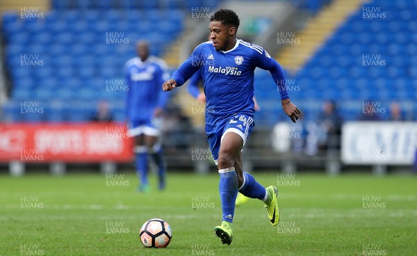 080117 - Cardiff City v Fulham - FA Cup 3rd Round - Kadeem Harris of Cardiff City runs with the ball by Chris Fairweather/Huw Evans Agency