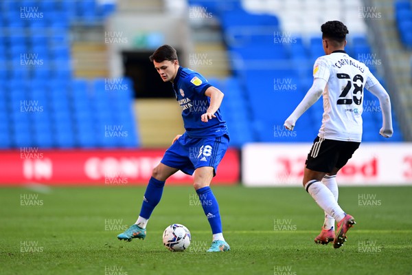 260222 - Cardiff City v Fulham - Sky Bet Championship - Perry Ng of Cardiff City