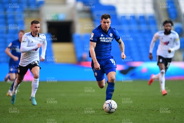 260222 - Cardiff City v Fulham - Sky Bet Championship - James Collins of Cardiff City