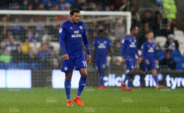 261217 - Cardiff City v Fulham - SkyBet Championship - Dejected Nathaniel Mendez-Laing of Cardiff City
