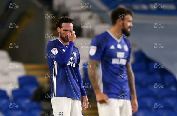 270720 - Cardiff City v Fulham - SkyBet Championship Play off - First leg - Dejected Sean Morrison of Cardiff City