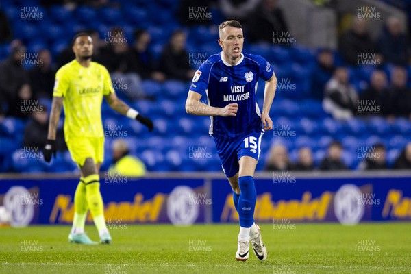 060324 - Cardiff City v Huddersfield Town - Sky Bet Championship - David Turnbull of Cardiff City in action