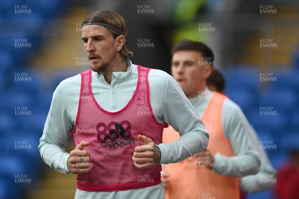061121 - Cardiff City v Huddersfield Town - Sky Bet Championship - Aden Flint of Cardiff City during the pre-match warm-up 