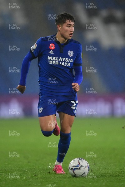 061121 - Cardiff City v Huddersfield Town - Sky Bet Championship - Rubin Colwill of Cardiff City 