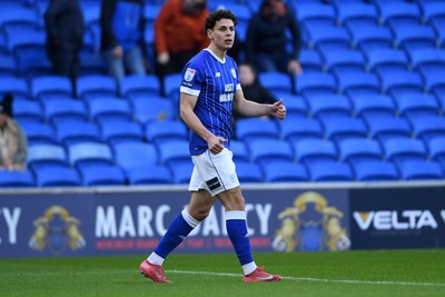 061225 - Cardiff City v Huddersfield Town - Sky Bet League 1 - Yousef Salech of Cardiff City celebrates scoring a goal