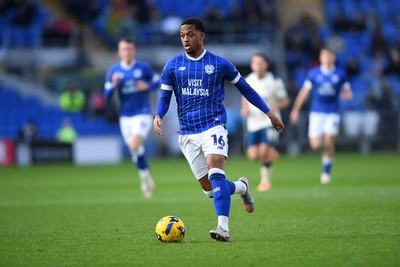 061225 - Cardiff City v Huddersfield Town - Sky Bet League 1 - Chris Willock of Cardiff City