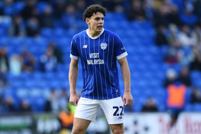 061225 - Cardiff City v Huddersfield Town - Sky Bet League 1 - Yousef Salech of Cardiff City