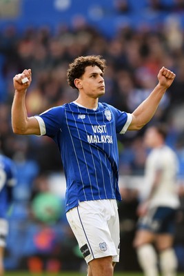 061225 - Cardiff City v Huddersfield Town - Sky Bet League 1 - Yousef Salech of Cardiff City celebrates scoring a goal