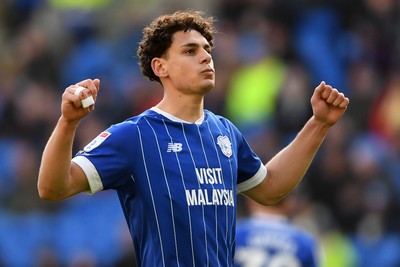 061225 - Cardiff City v Huddersfield Town - Sky Bet League 1 - Yousef Salech of Cardiff City celebrates scoring a goal