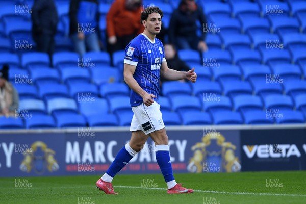 061225 - Cardiff City v Huddersfield Town - Sky Bet League 1 - Yousef Salech of Cardiff City celebrates scoring a goal