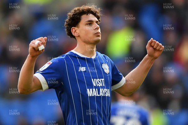061225 - Cardiff City v Huddersfield Town - Sky Bet League 1 - Yousef Salech of Cardiff City celebrates scoring a goal