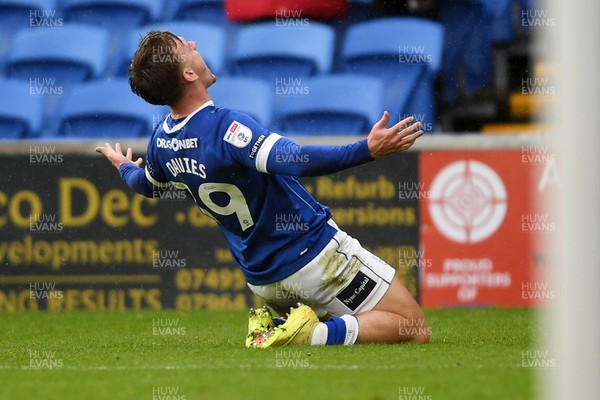 061225 - Cardiff City v Huddersfield Town - Sky Bet League 1 - Isaak Davies of Cardiff City celebrates scoring a goal