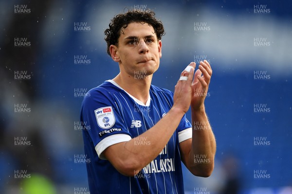 061225 - Cardiff City v Huddersfield Town - Sky Bet League 1 - Yousef Salech of Cardiff City celebrates the win at full time