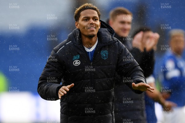 061225 - Cardiff City v Huddersfield Town - Sky Bet League 1 - Omari Kellyman of Cardiff City celebrates the win at full time