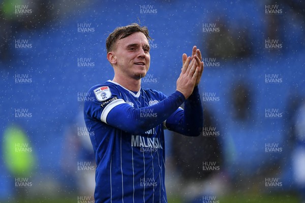 061225 - Cardiff City v Huddersfield Town - Sky Bet League 1 - Isaak Davies of Cardiff City celebrates the win at full time