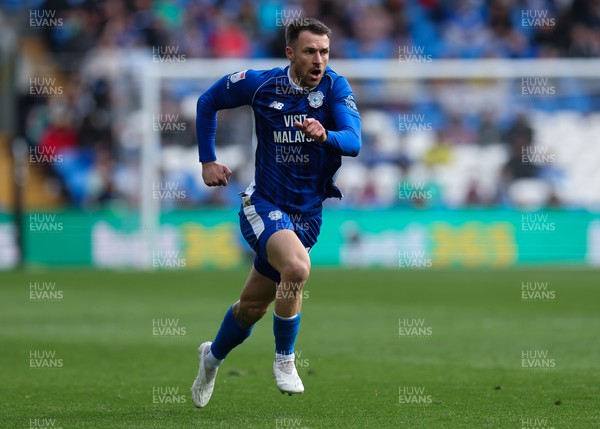 060424 - Cardiff City v Hull City, EFL Sky Bet Championship - Aaron Ramsey of Cardiff City comes off the bench in the second half of the match