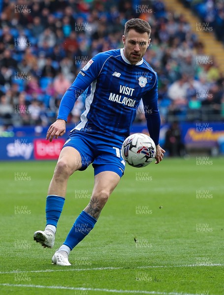 060424 - Cardiff City v Hull City, EFL Sky Bet Championship - Aaron Ramsey of Cardiff City in action after he comes off the bench in the second half of the match