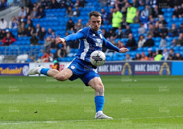 060424 - Cardiff City v Hull City, EFL Sky Bet Championship - Aaron Ramsey of Cardiff City in action after he comes off the bench in the second half of the match