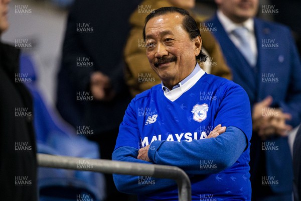 081122 - Cardiff City v Hull City - Sky Bet Championship - Cardiff City owner Vincent Tan ahead of kick off